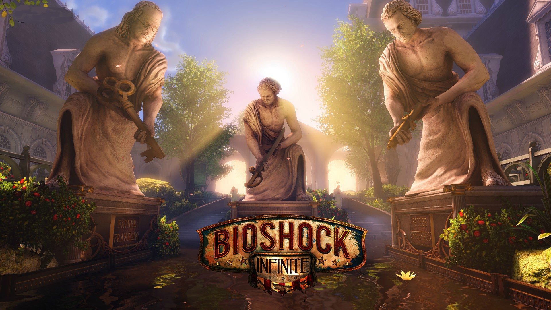 Columbia Bioshock Infinite Statues In Game - HD Wallpaper 