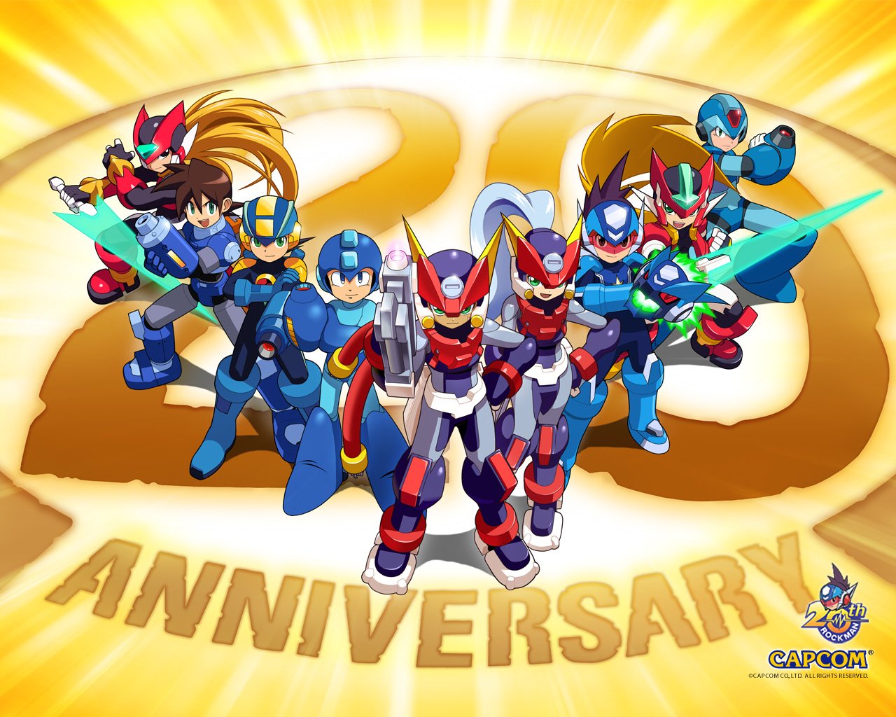 All Versions Of Mega Man - HD Wallpaper 