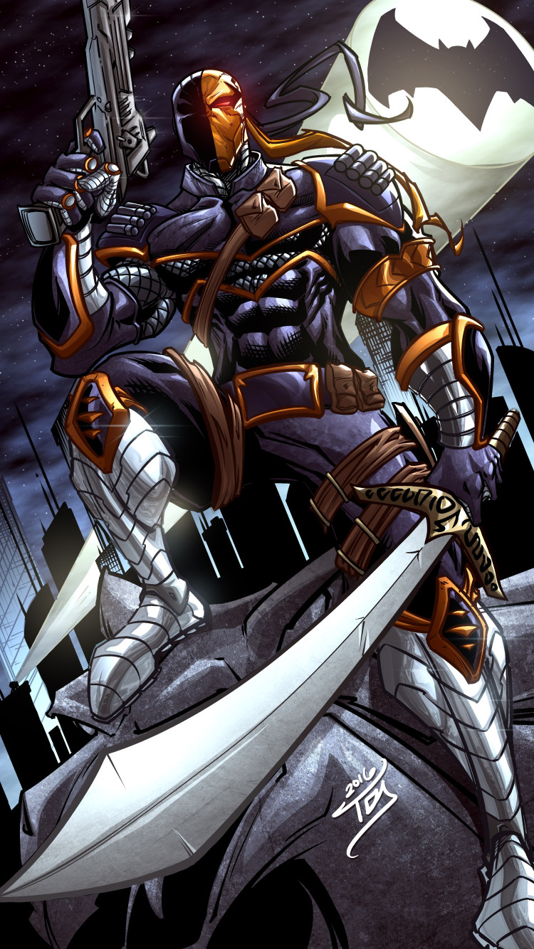 Deathstroke Wallpaper Hd Iphone - HD Wallpaper 