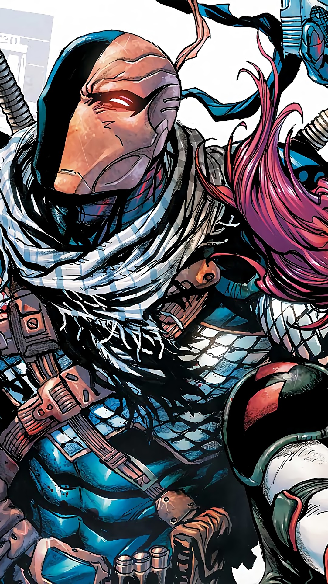Deathstroke, Harley Quinn, 4k, - HD Wallpaper 