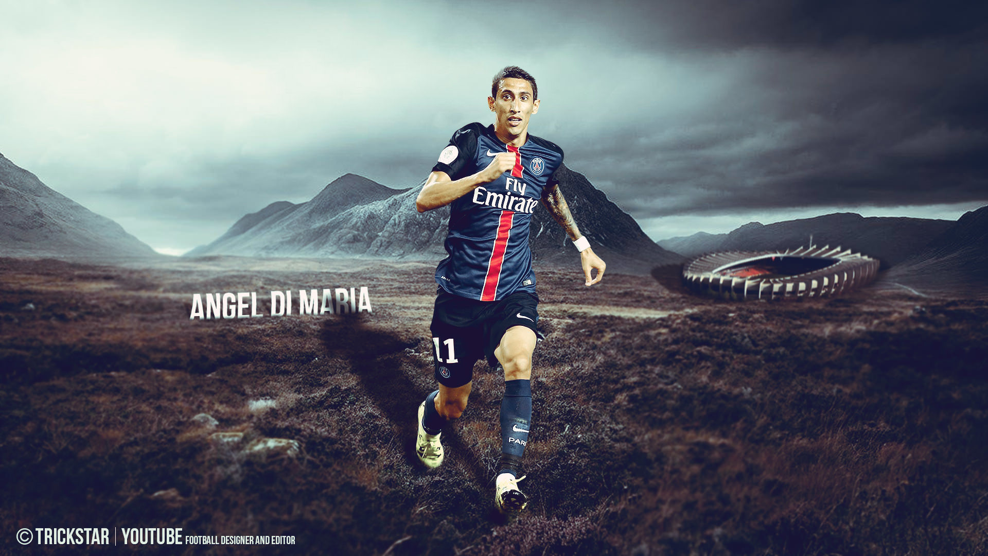 Angel Di Maria Paris Saint Germain Wallpaper 
 Data - Angel Di Maria 2017 - HD Wallpaper 