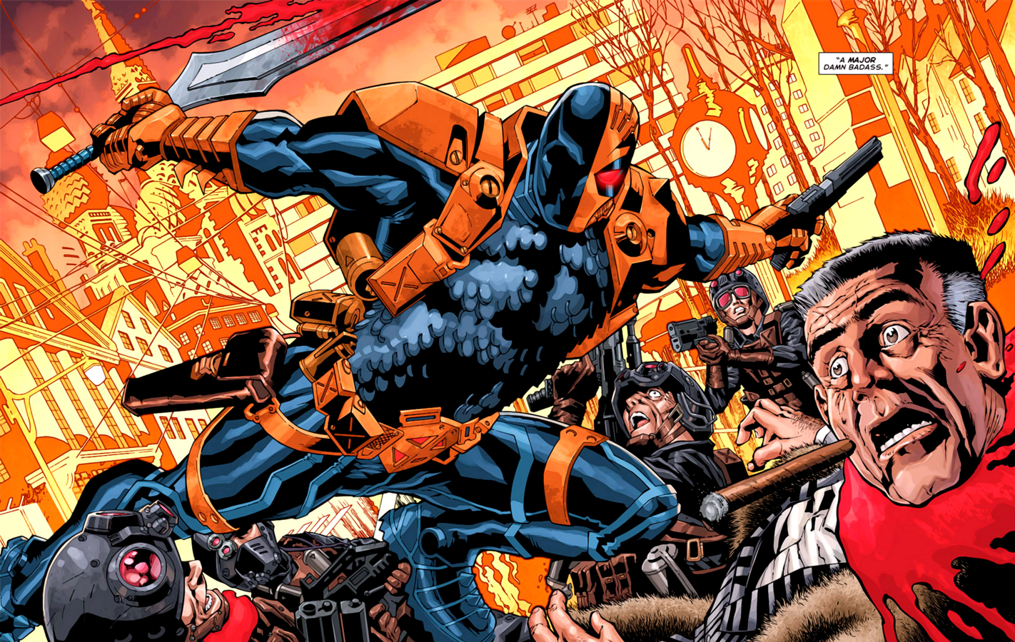 Deathstroke Comic - HD Wallpaper 