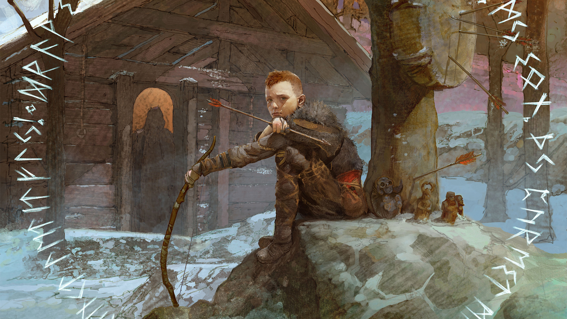God Of War Atreus Art - HD Wallpaper 