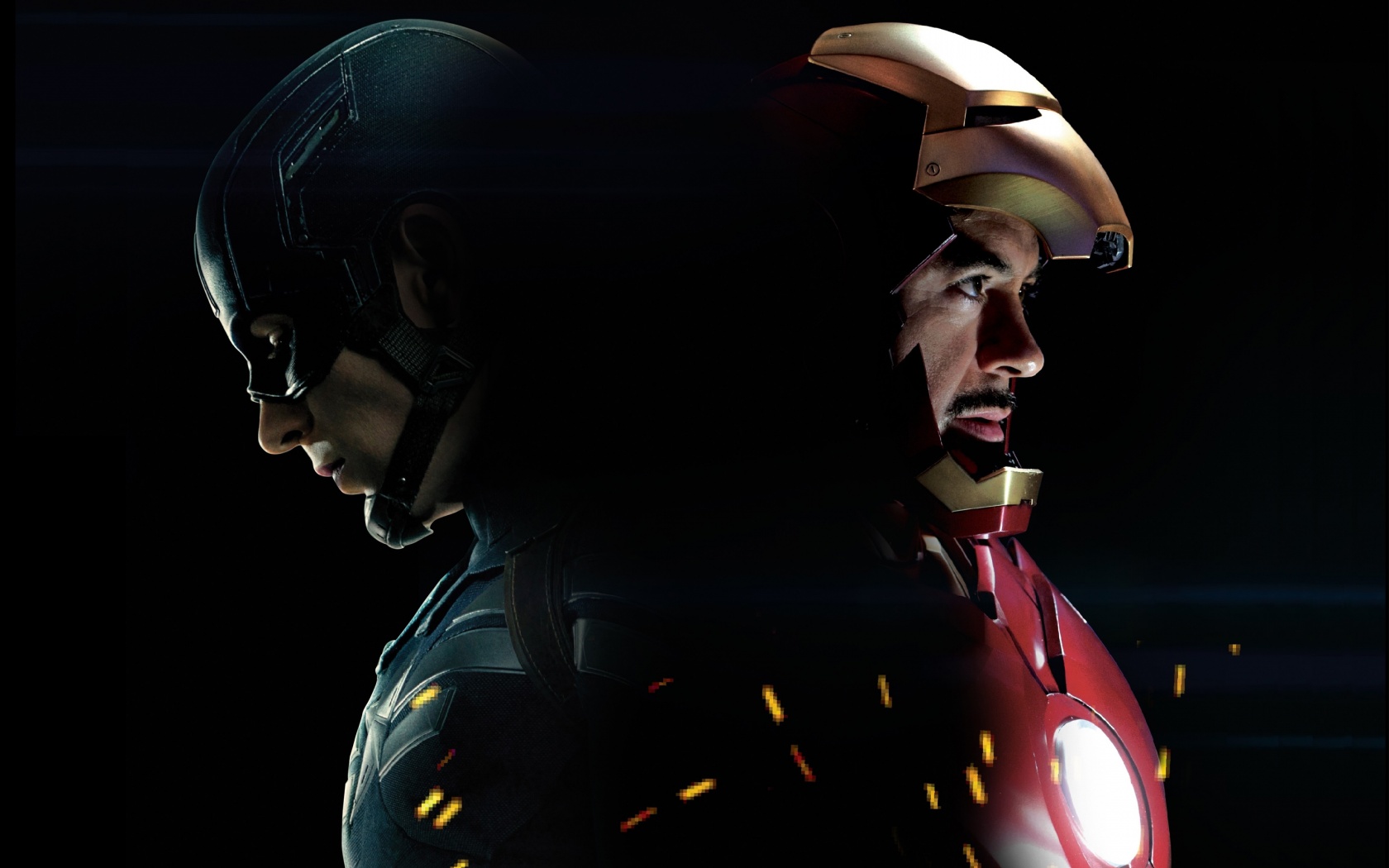 Captain America 3 Civil War Iron Man - Cap And Iron Man - HD Wallpaper 