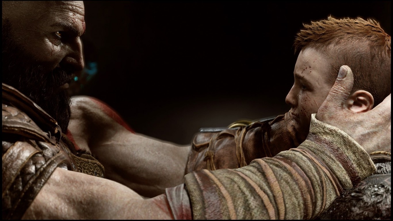 God Of War 4, Atreus, Kratos, Family Moment - God Of War 2018 Kratos And Atreus - HD Wallpaper 