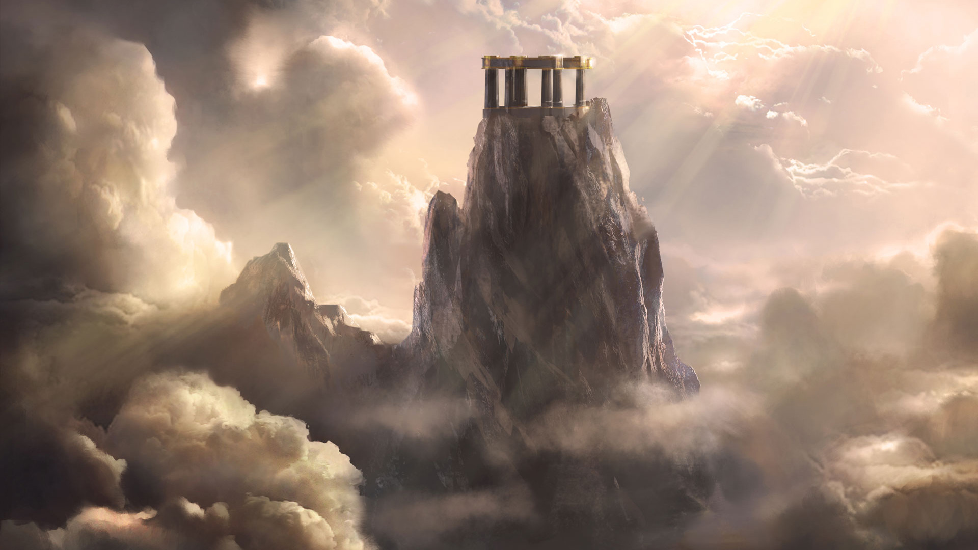 Mount Olympus God Of War - HD Wallpaper 