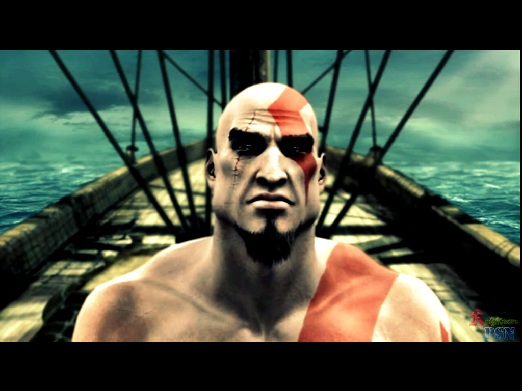 Kratos-god Of War - God Of War 1 Kratos Face - HD Wallpaper 