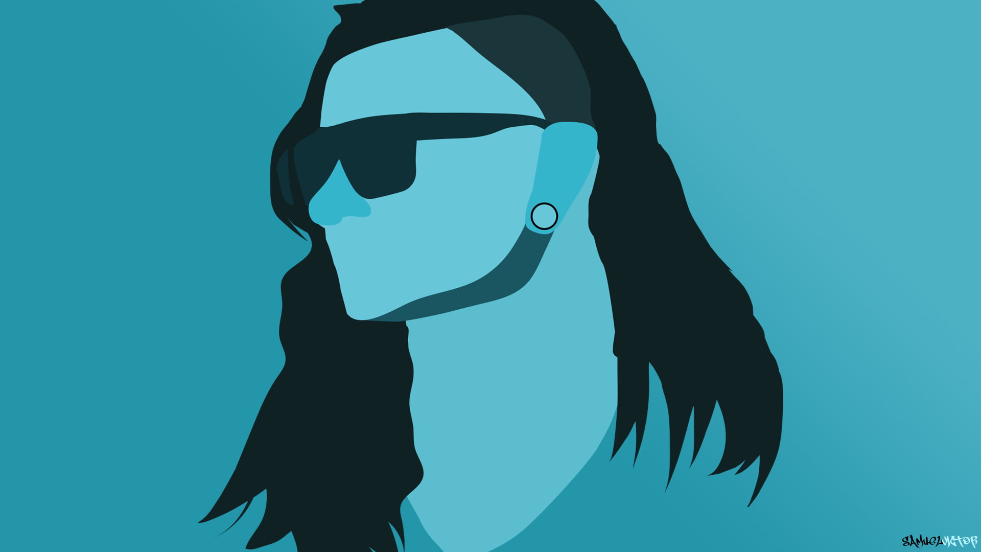 Skrillex Minimalist - HD Wallpaper 