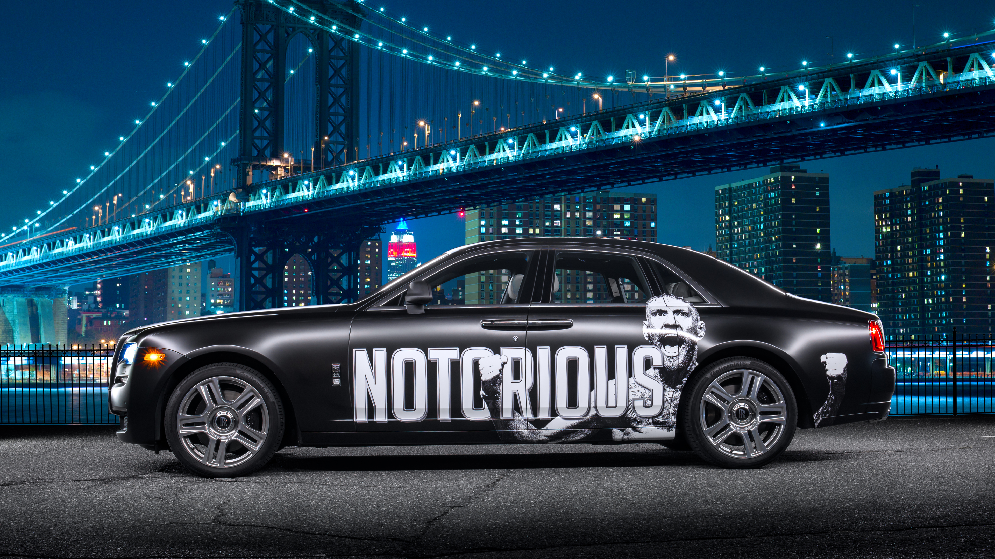 Black Rolls Royce Dawn Conor Mcgregor 4k - Rolls Royce Ghost Conor Mcgregor - HD Wallpaper 