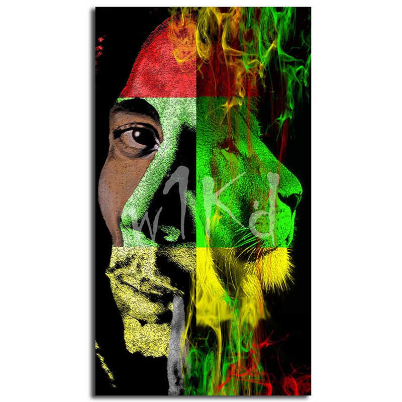 Reggae Bob Marley Rasta Lion Wallpaper Art Canvas Poster - Lion Of Judah -  800x800 Wallpaper 