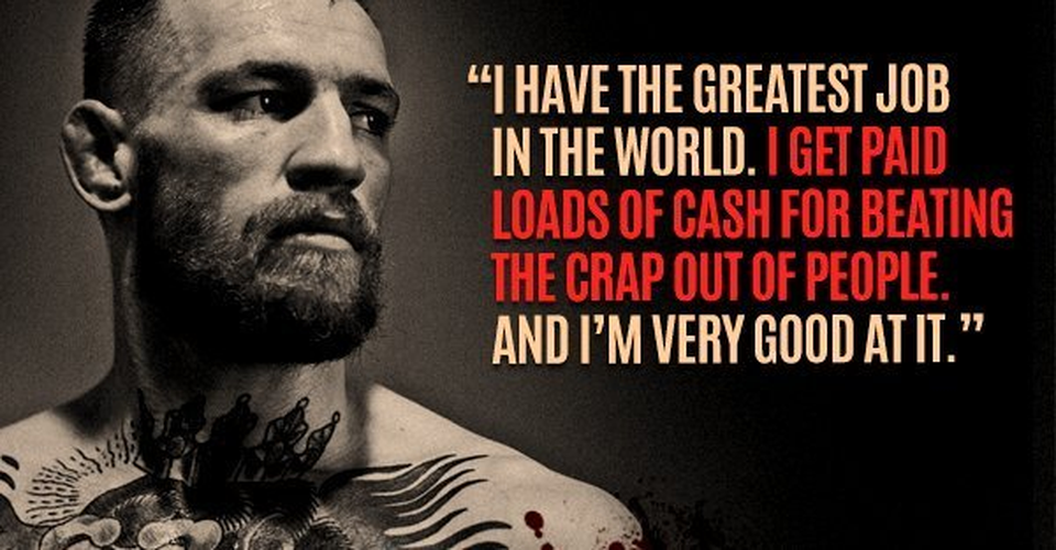 Conor Mcgregor Badass Quotes - HD Wallpaper 