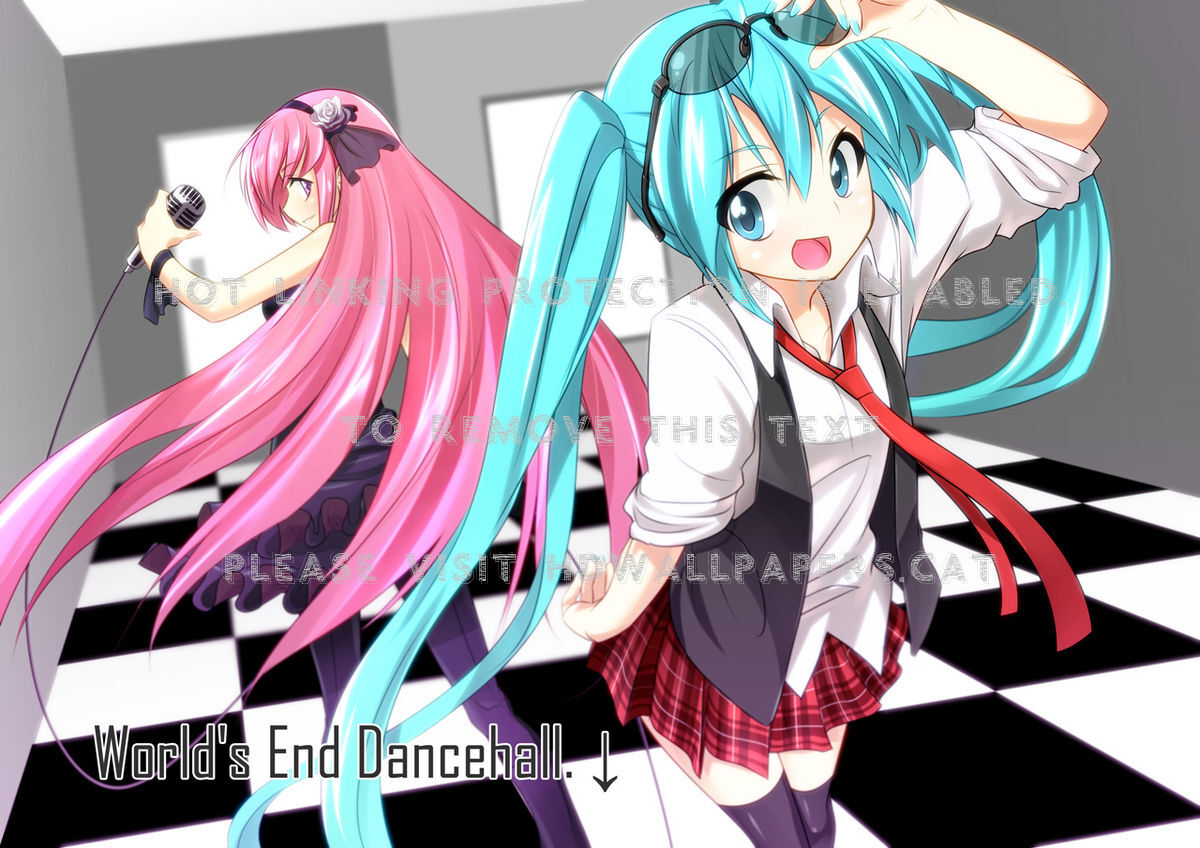 World S End Dancehall 03 Project Diva - Luka Y Miku World's End Dancehall - HD Wallpaper 