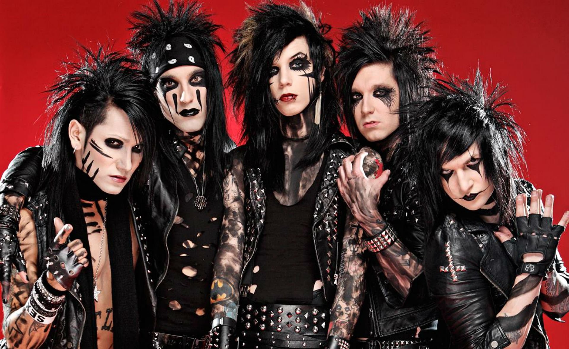 Black Veil Brides Heavy Metal Glam Metalcore Wallpaper - Black Veil Brides 2011 - HD Wallpaper 