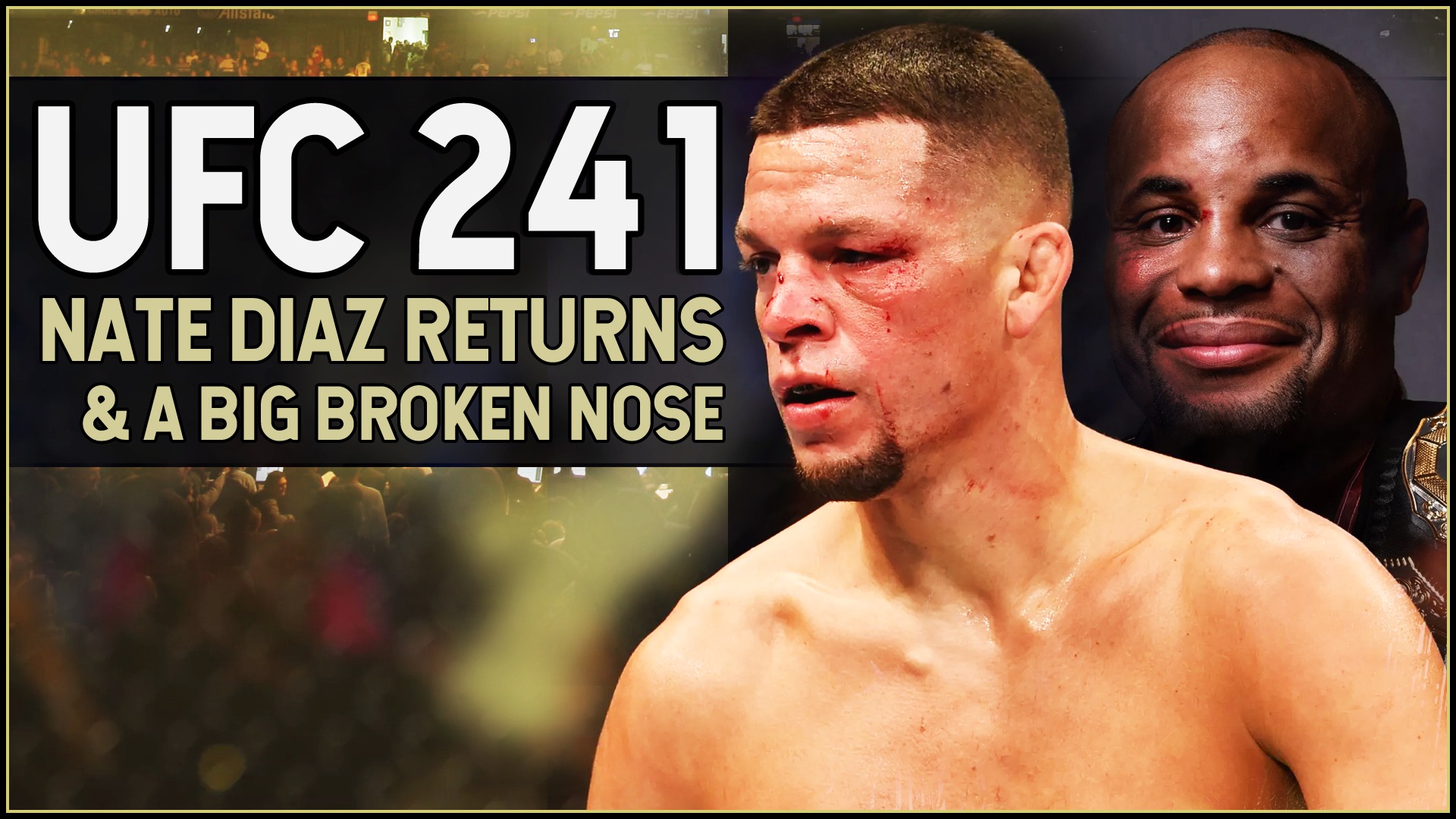 Ufc 241 Nate Diaz - Nate Diaz Broken Nose - HD Wallpaper 