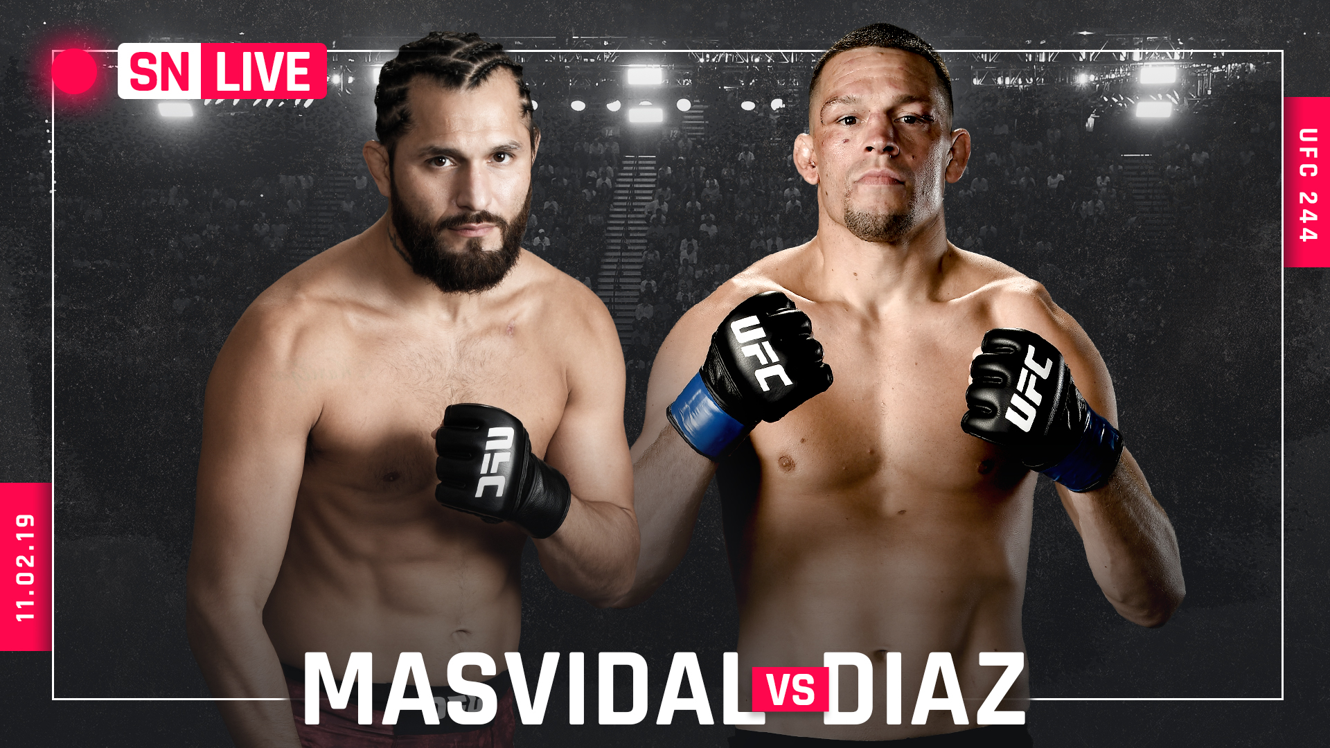 Nate Diaz Vs - Nate Diaz Vs Masvidal Fight - HD Wallpaper 