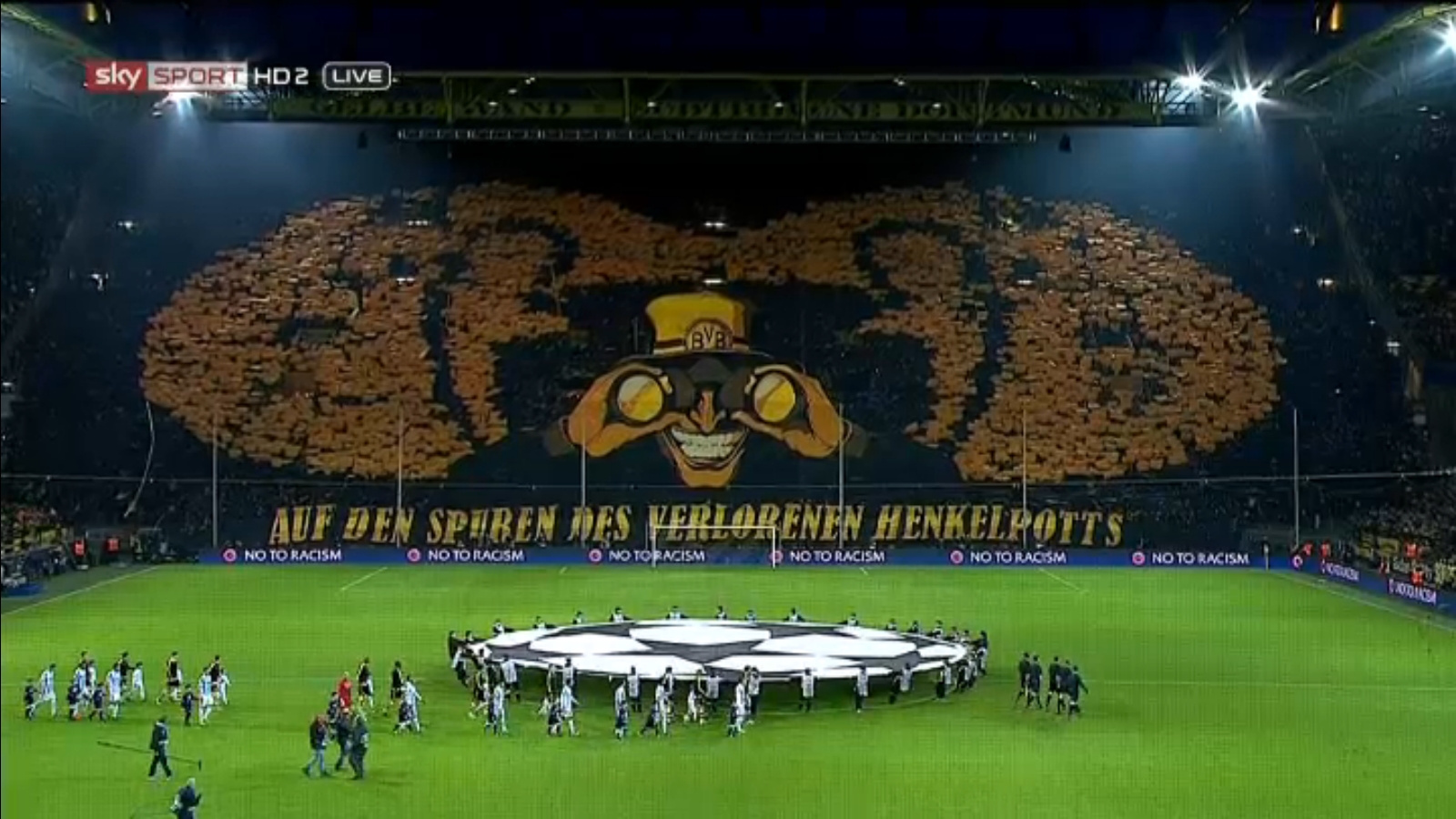 Yellow Wall - Dortmund Yellow Wall Champions League - HD Wallpaper 