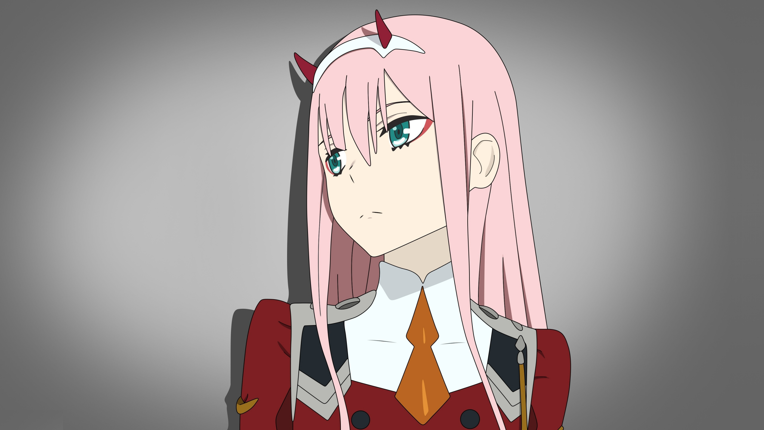 Curious, Cute, Zero Two, Looking Away, Darling In The - Darling In The Franxx Zero Two - HD Wallpaper 