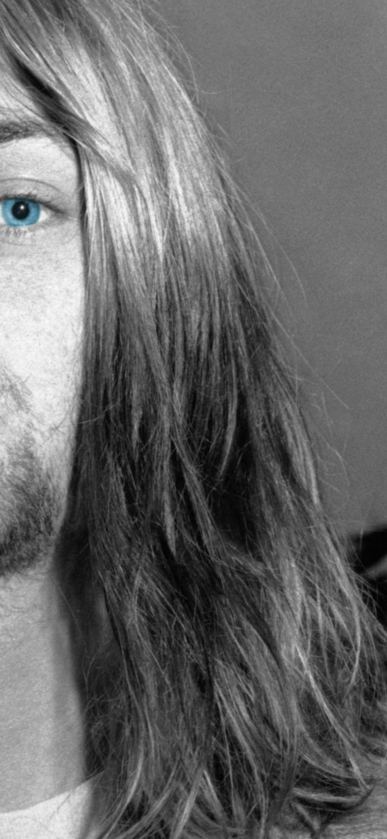 Iphone Xs Max Kurt Cobain Wallpaper - Kurt Cobain Close Up - HD Wallpaper 