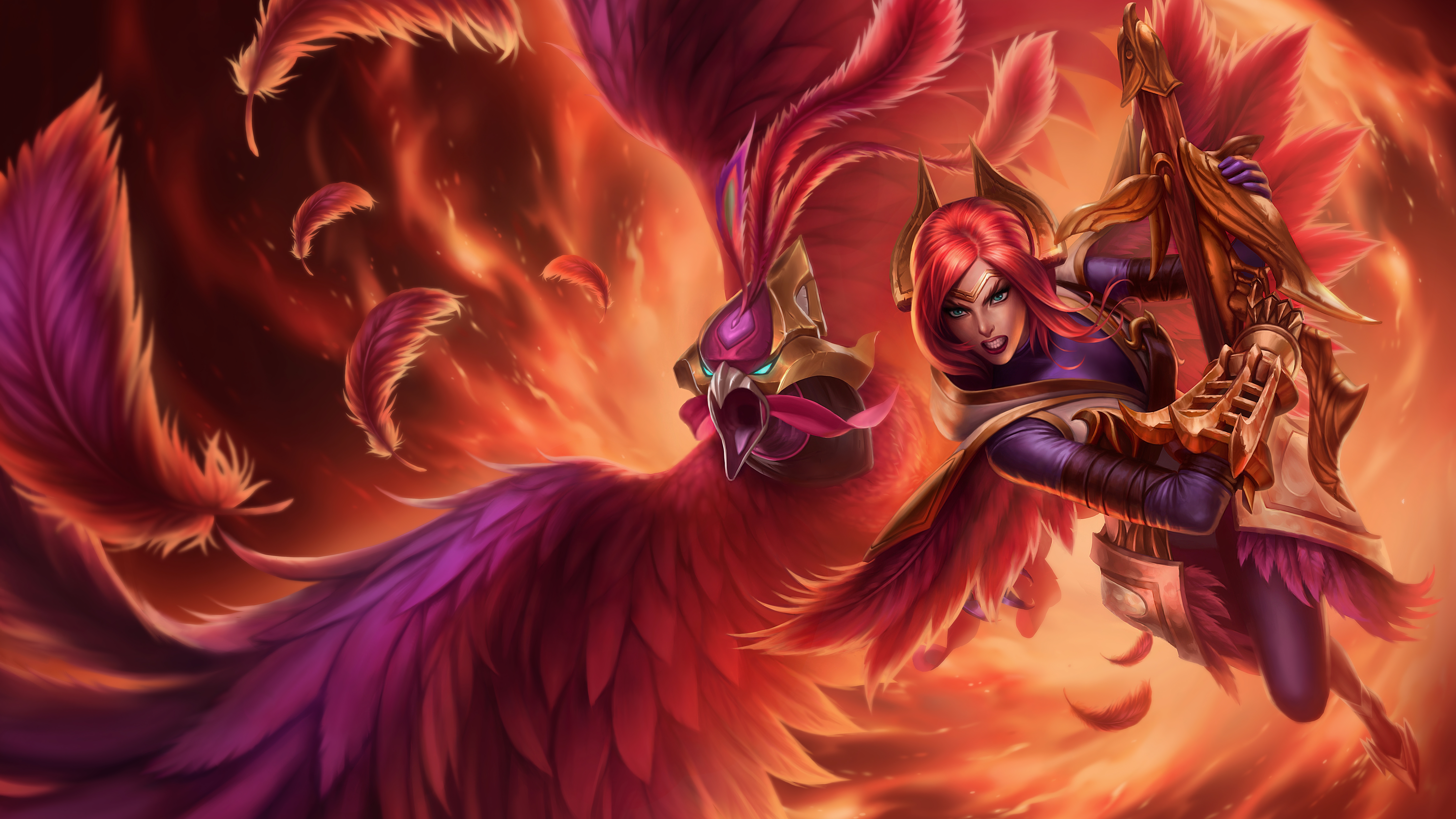 Lol Phoenix Quinn - HD Wallpaper 