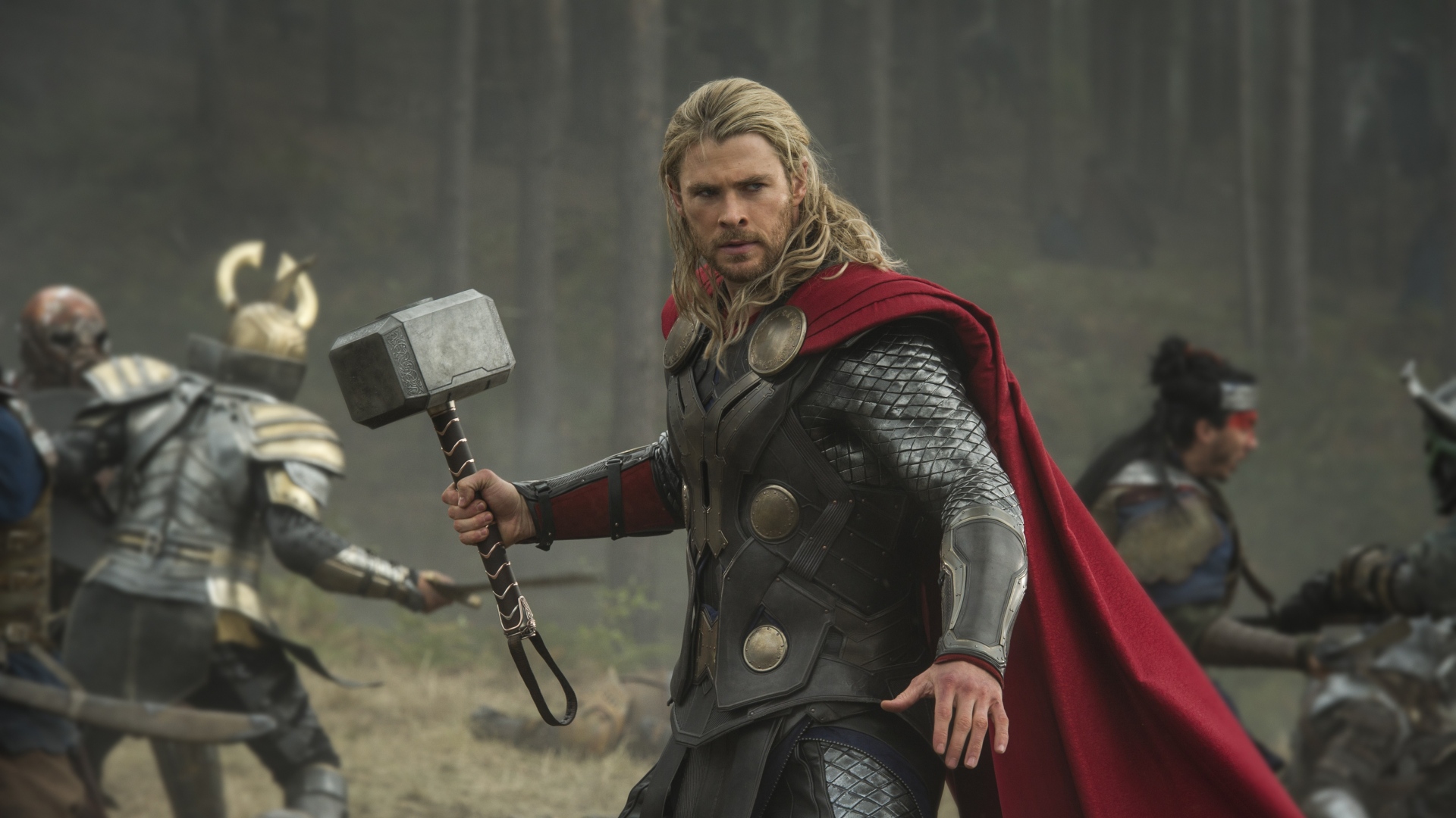 Wallpaper The Dark World Chris Hemsworth As Thor - HD Wallpaper 