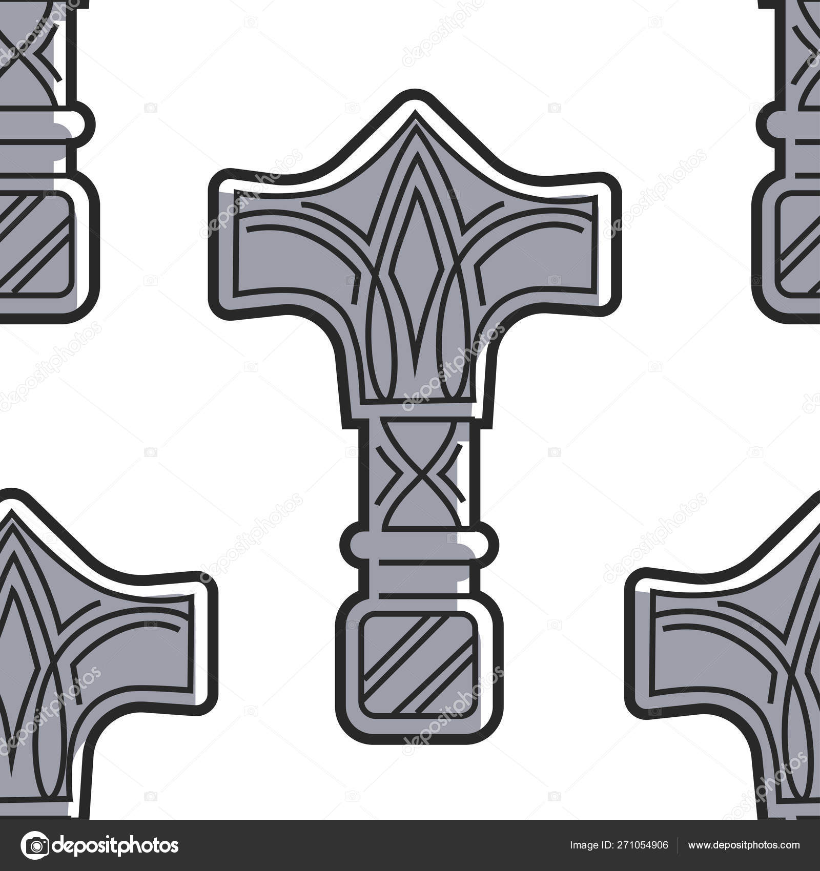 Viking Pattern Vector - HD Wallpaper 