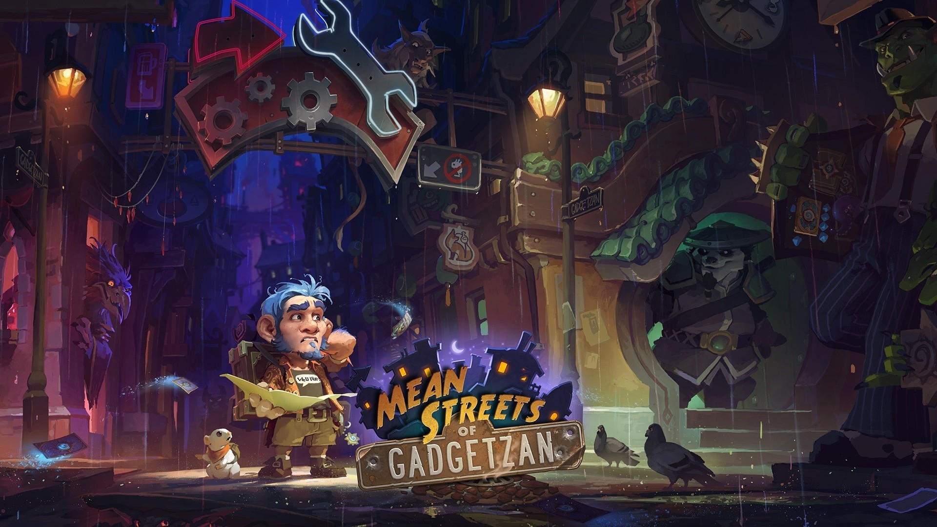 Heroes Of Warcraft, Mean Streets Of Gargetzan, Blizzard, - Mean Streets Of Gadgetzan - HD Wallpaper 