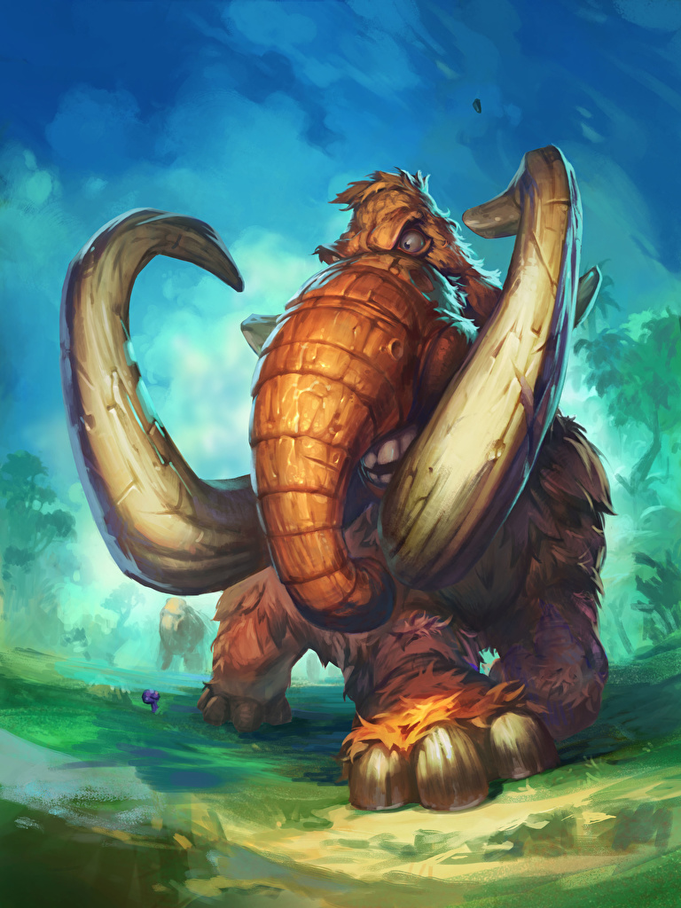 Hearthstone Giant Mastodon - HD Wallpaper 