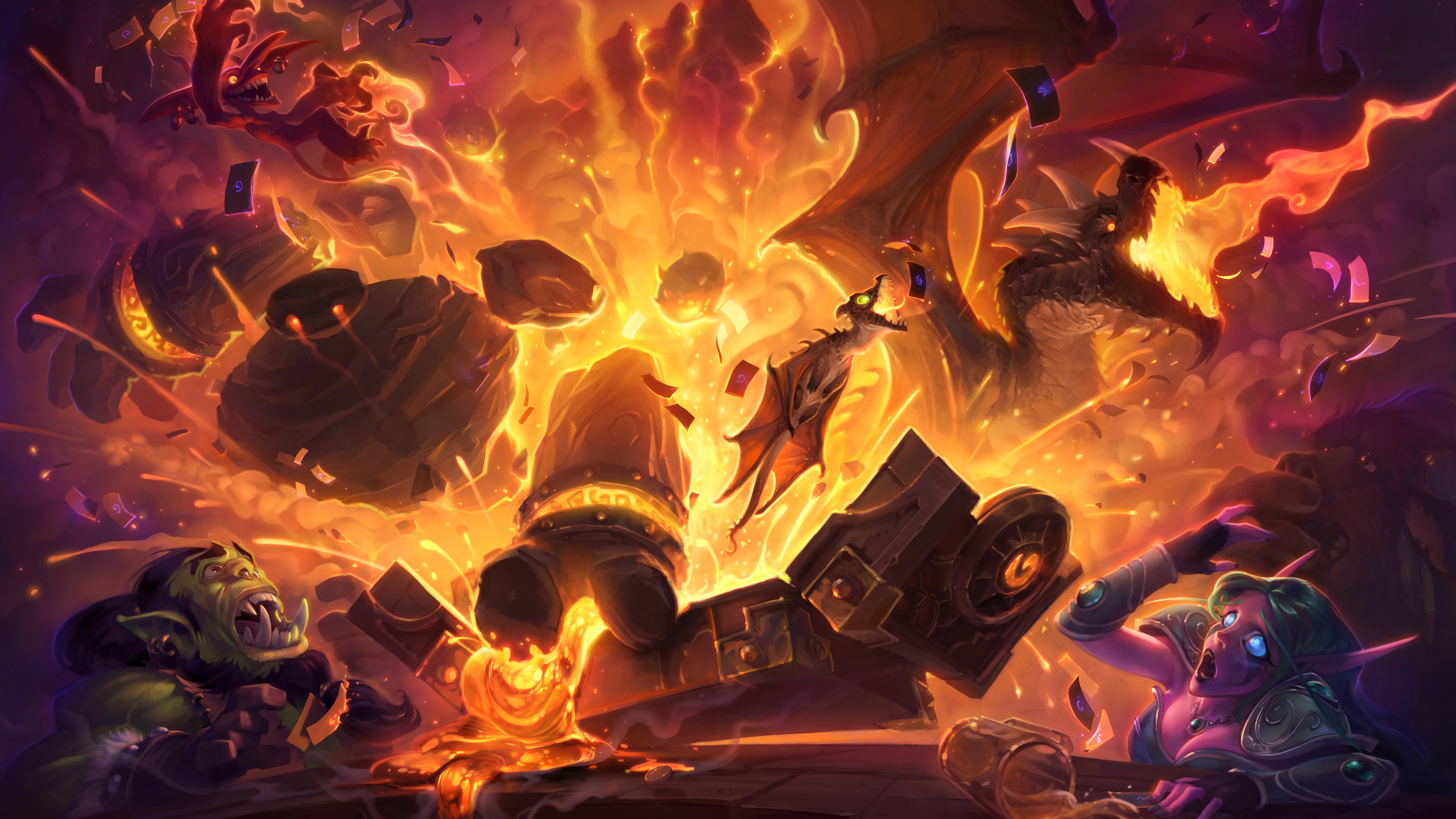 Hearthstone Blackrock Mountain - HD Wallpaper 