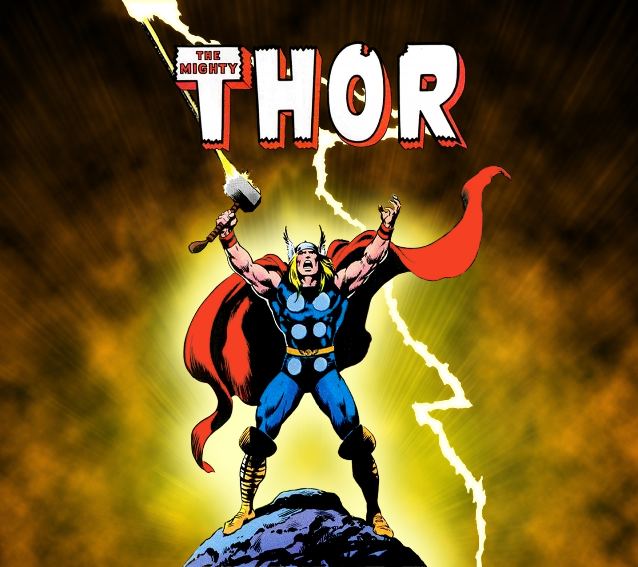 Wallpaper I Made From Thor 272 Cover, By John Buscema - Thor 272 - HD Wallpaper 