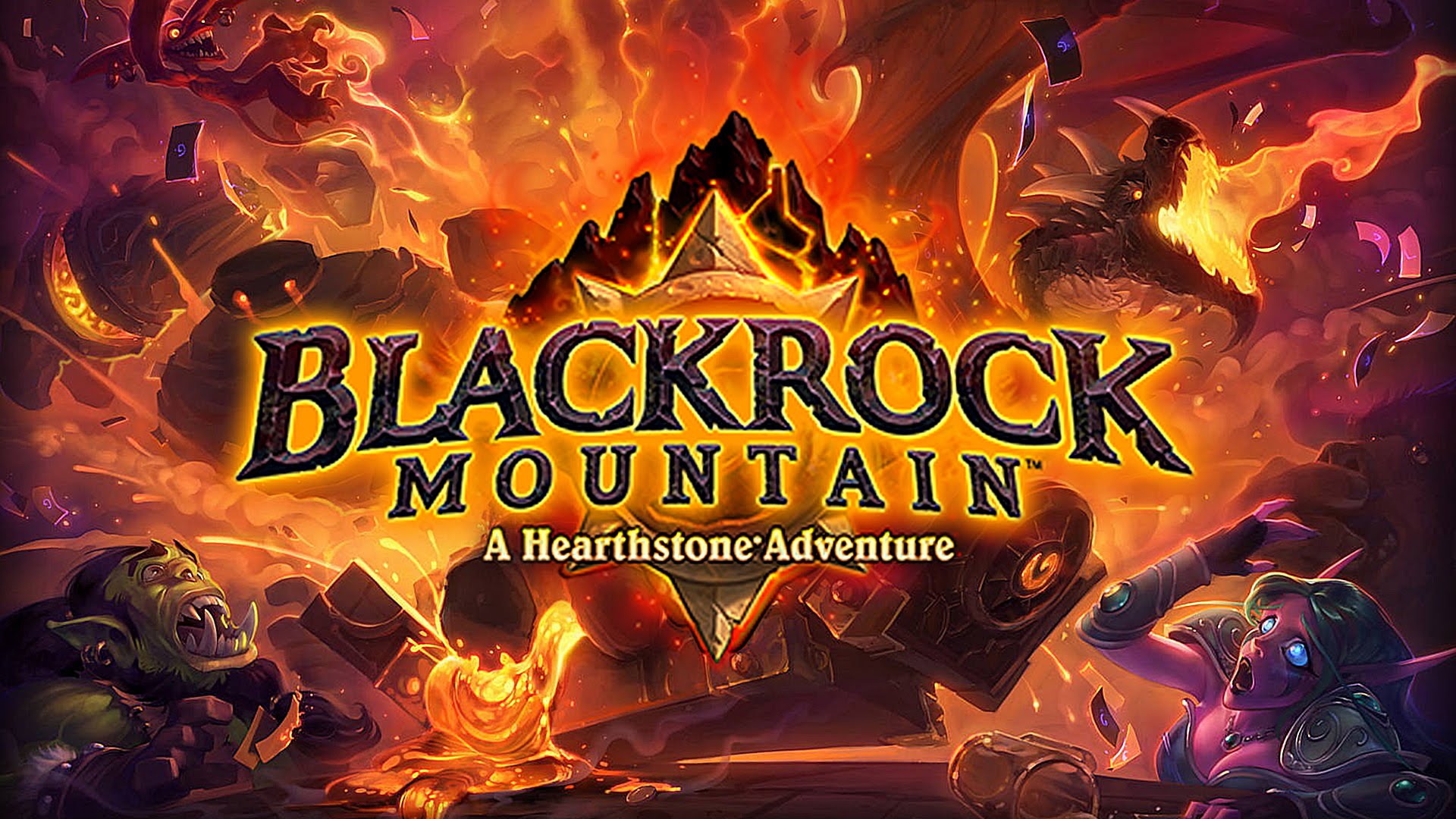 Blackrock Mountain Desktop Wallpapers - Hearthstone Blackrock Mountain - HD Wallpaper 
