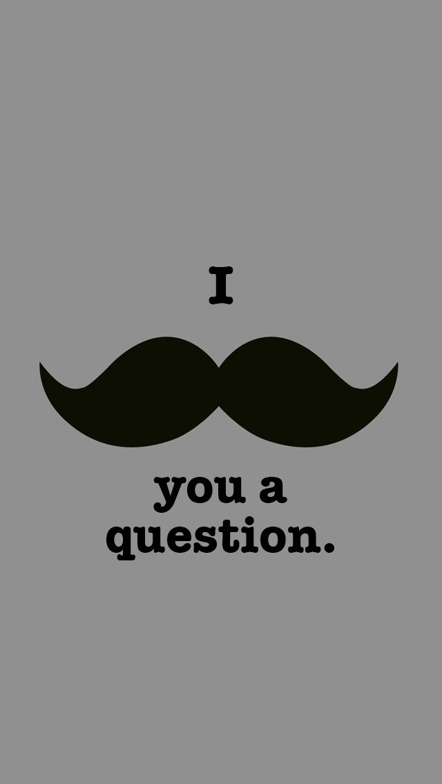 Mustache Iphone Wallpaper Hd - HD Wallpaper 