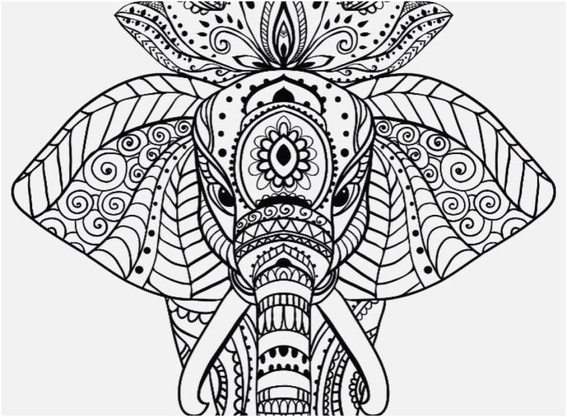 Download Coloring Pages Mandala Design Elephant Mandala Coloring Free Mandala Animal Svg 827x609 Wallpaper Teahub Io