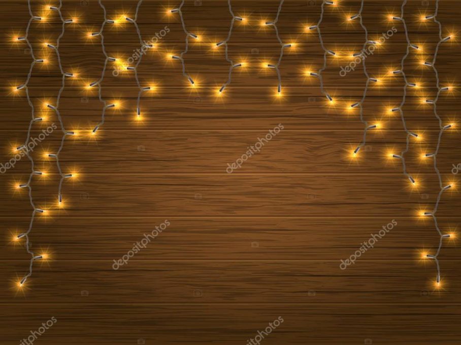 Christmas Lights Wallpaper Hd Hanging On A Block Wall - Decoracion De Pared Con Luces Led - HD Wallpaper 