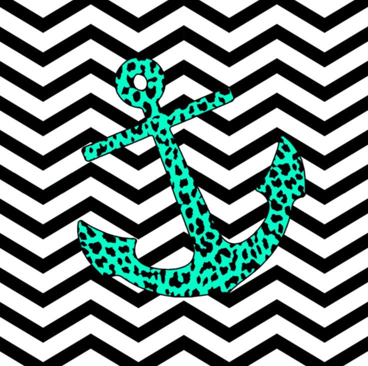 Anchor Chevron Wallpaper - Mint Green Wallpaper For Computer Cute - HD Wallpaper 