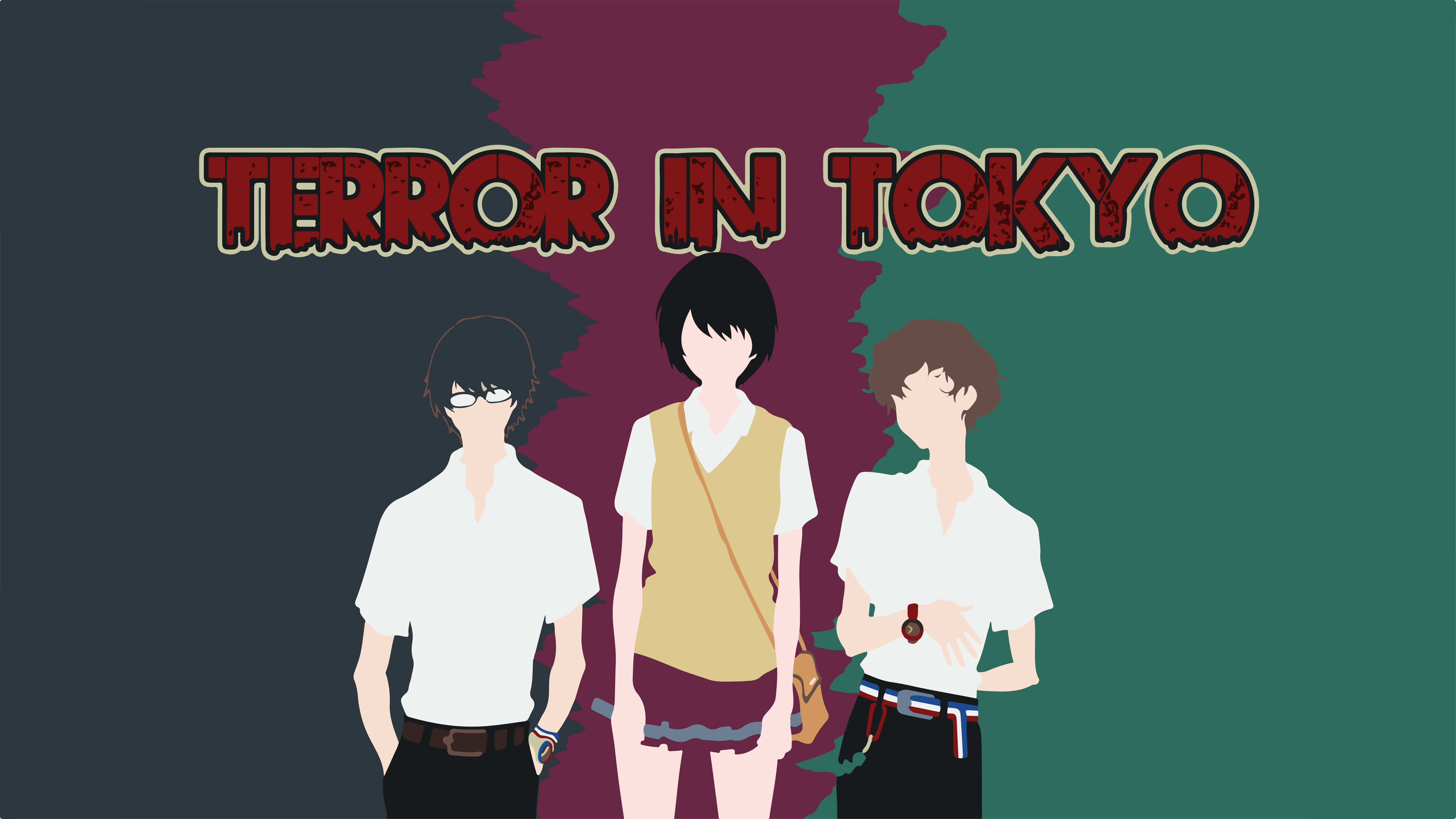 Minimalist Zankyou No Terror - HD Wallpaper 