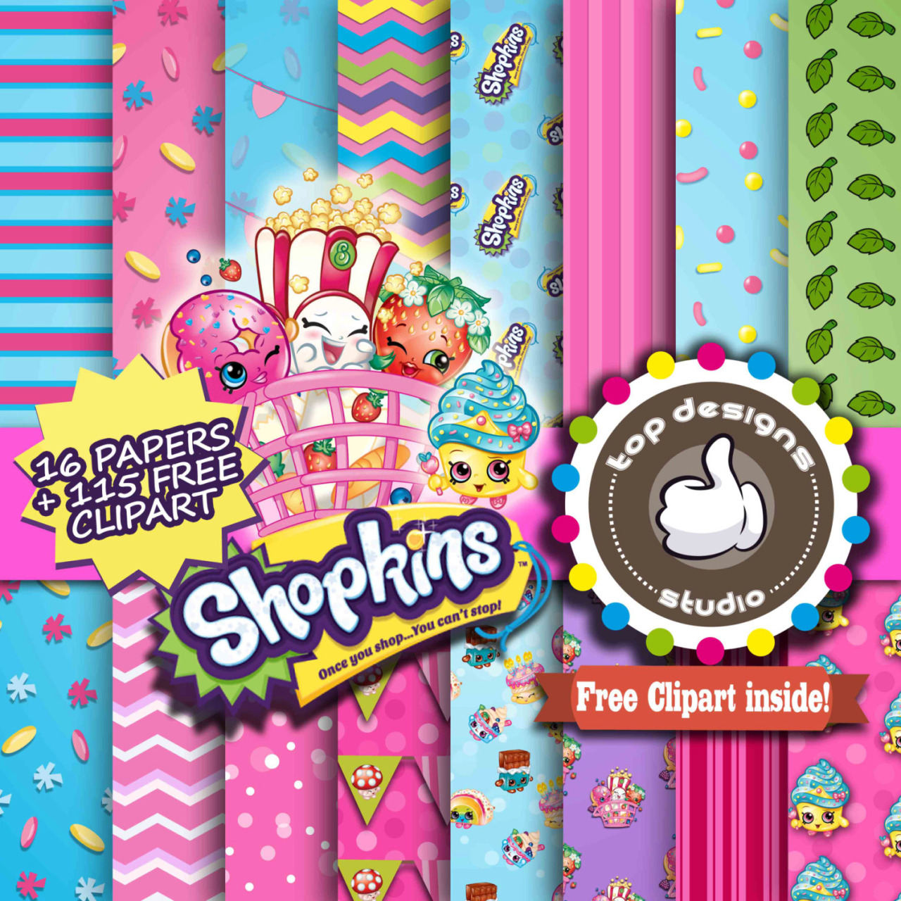 Shopkins Clipart Background Vector Royalty Free Download - Free Grinch Digital Paper - HD Wallpaper 