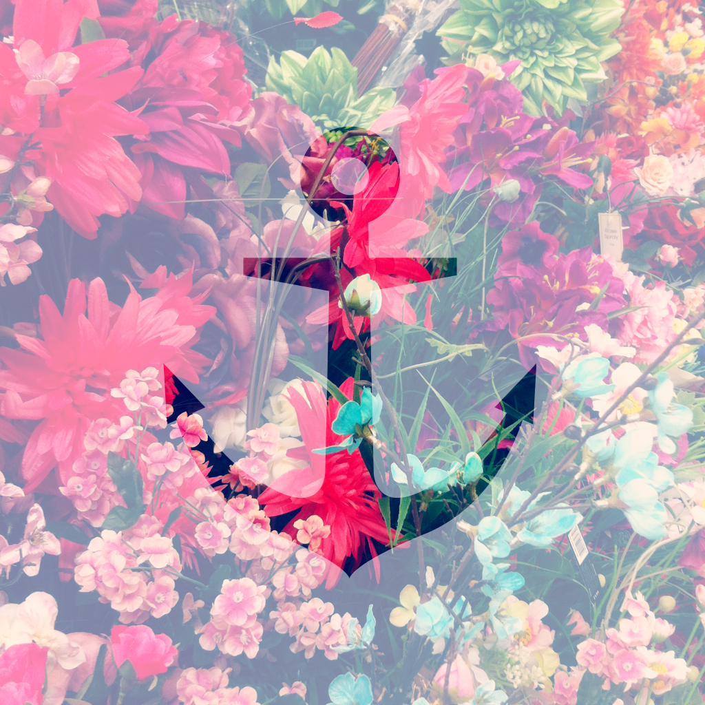 Flowers, Summer, And Anchor Image - Fond D Écran Ancre - HD Wallpaper 
