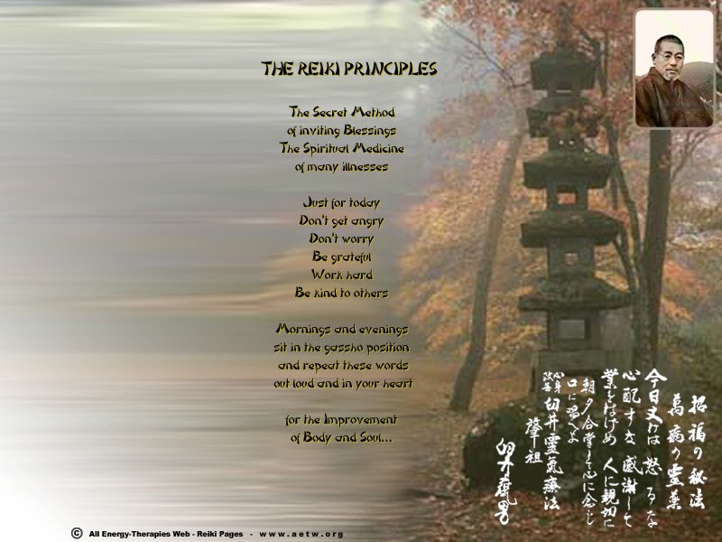 Reiki Chakra Quotes Usui Mikao - HD Wallpaper 