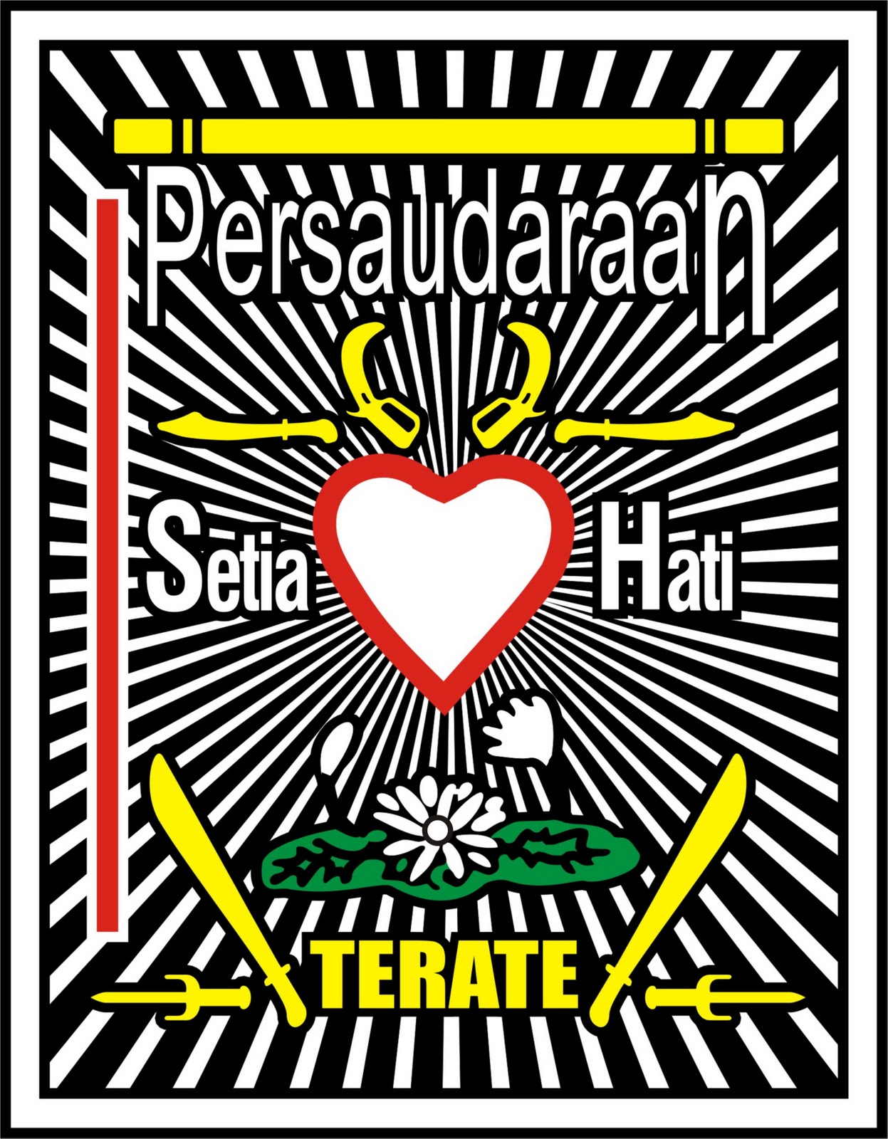 Persaudaraan Setia Hati Terate Cabang Banjarmasin Lambang - Lambang Persaudaraan Setia Hati Terate - HD Wallpaper 