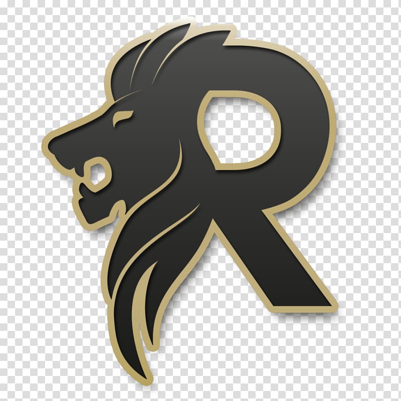 Black And Gold R With Lion Artwork, Logo Desktop , - Letter R Lion Logo -  800x800 Wallpaper 