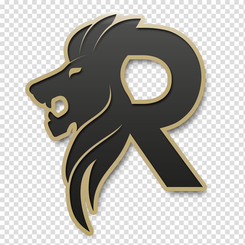 Black And Gold R With Lion Artwork, Logo Desktop , - Letter R Lion Logo - HD Wallpaper 