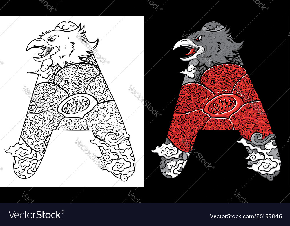 Doodle Garuda Indonesia - HD Wallpaper 