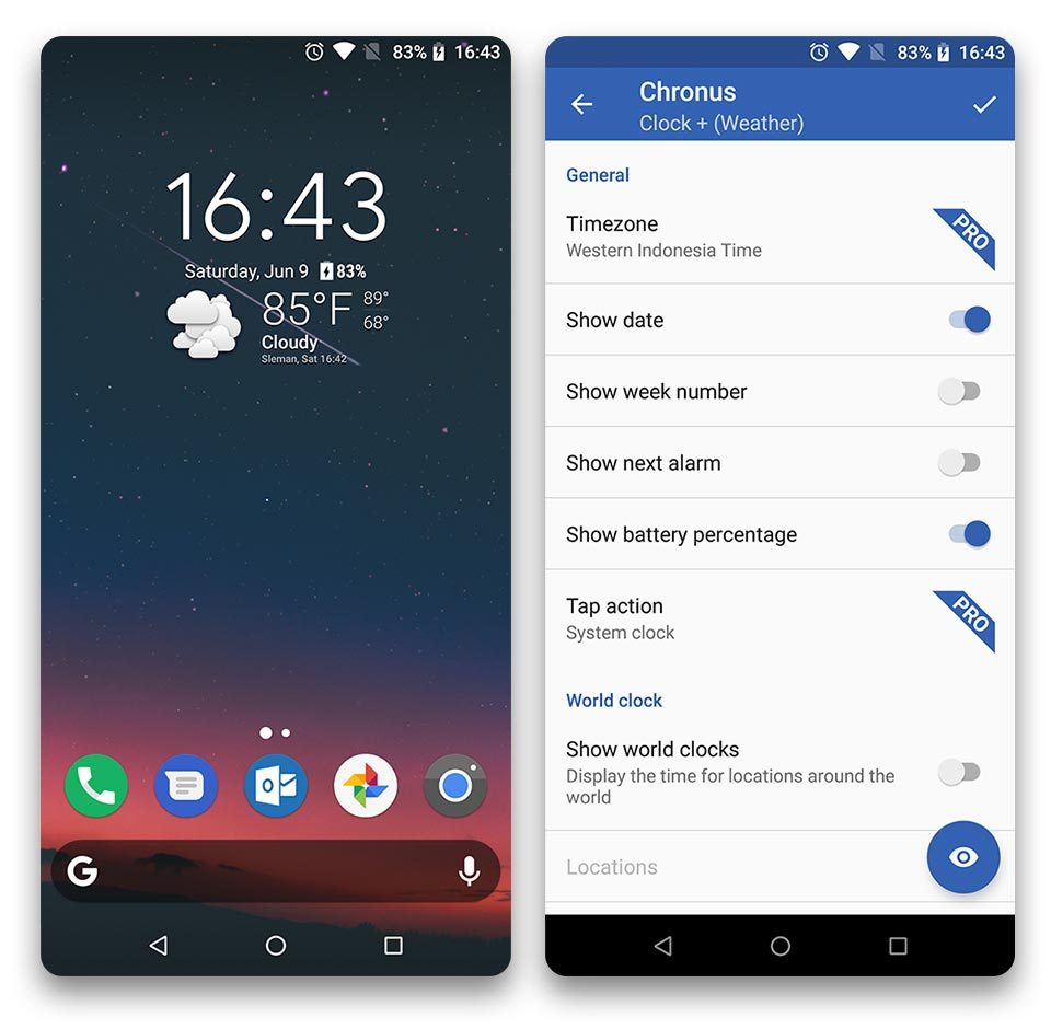 Aplikasi Widget Chronus - Widget Jam Dan Cuaca Terbaik - HD Wallpaper 