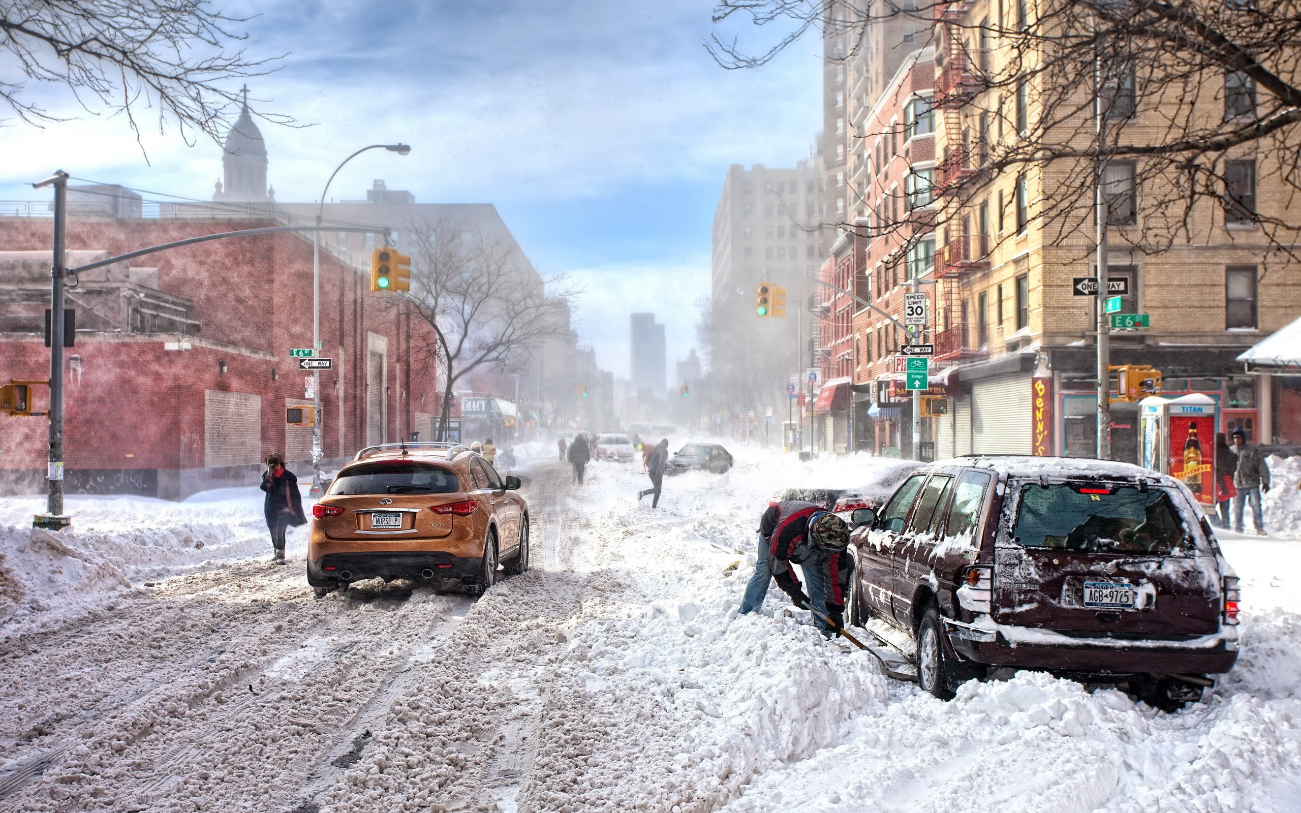 New York Wallpaper Winter - HD Wallpaper 
