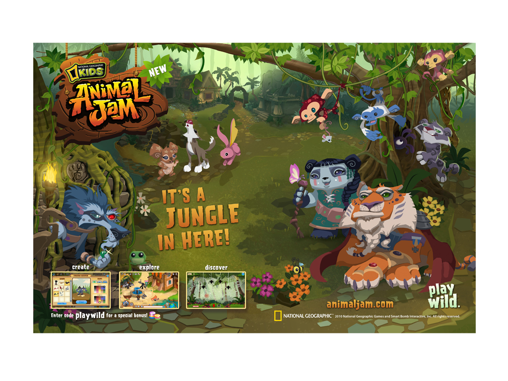 Online Animal Game Animal Jam - HD Wallpaper 