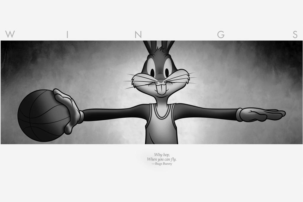Bugs Bunny Hare Jordans - Space Jam Jordan Bugs Bunny - HD Wallpaper 