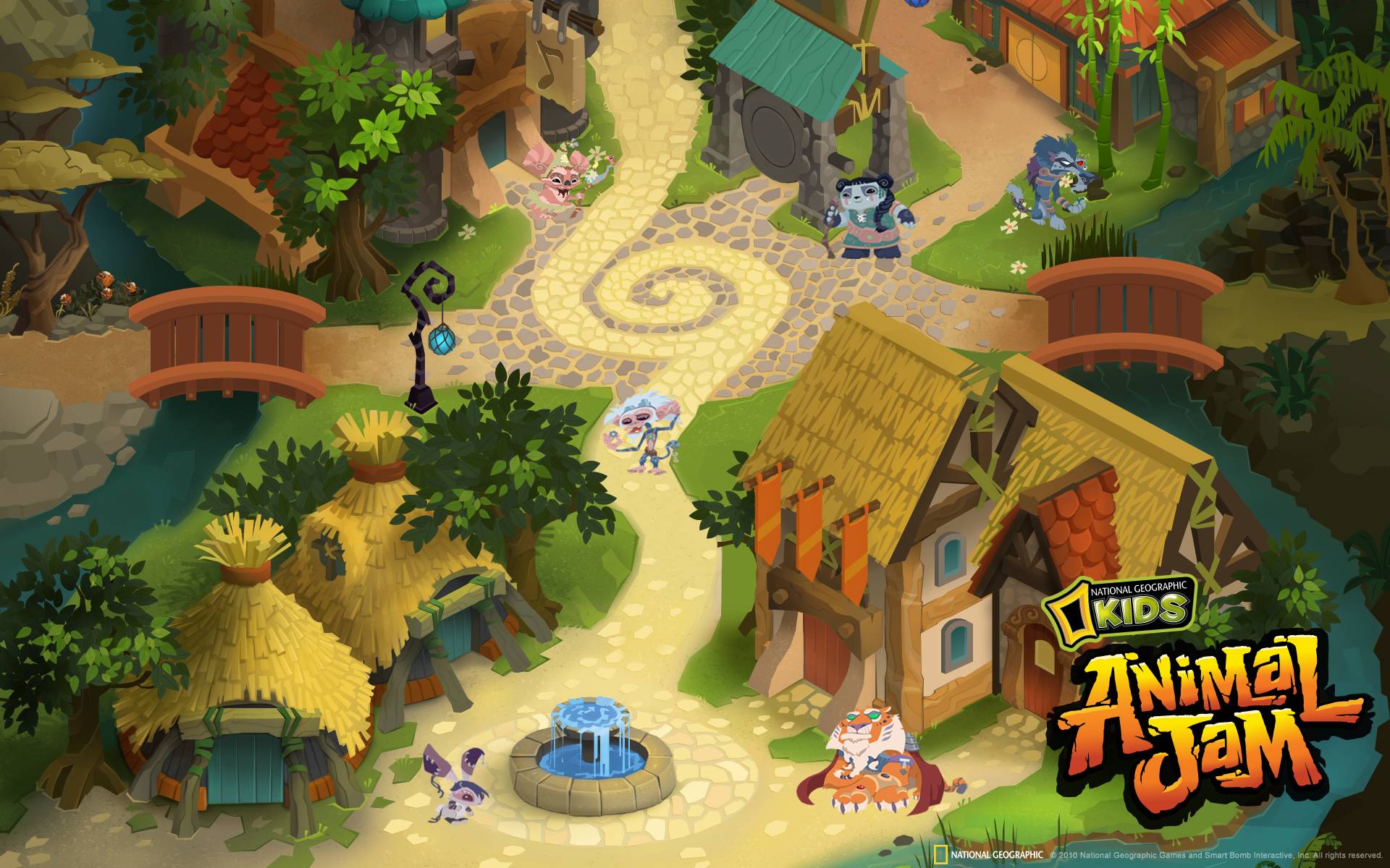Animal Jam Wallpaper For Desktop 1920x1200, - Jamaa Old Animal Jam - HD Wallpaper 