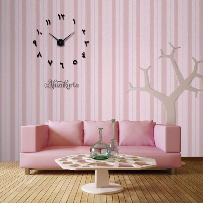 Jam Dinding Huruf Arab - HD Wallpaper 