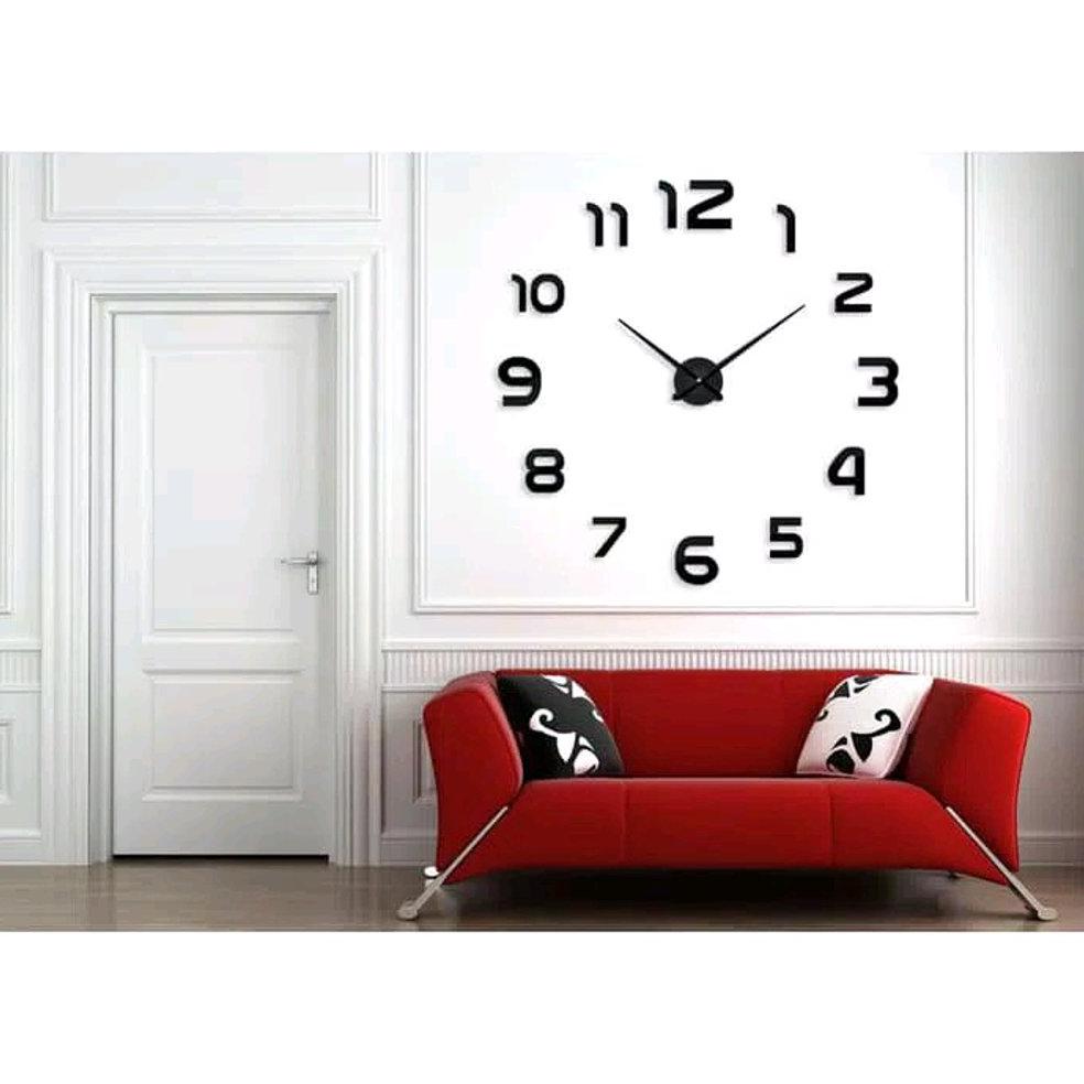 Giant 3d Clock Jam Dinding Tempel Besar Diy Dekorasi - Wall Clock - HD Wallpaper 