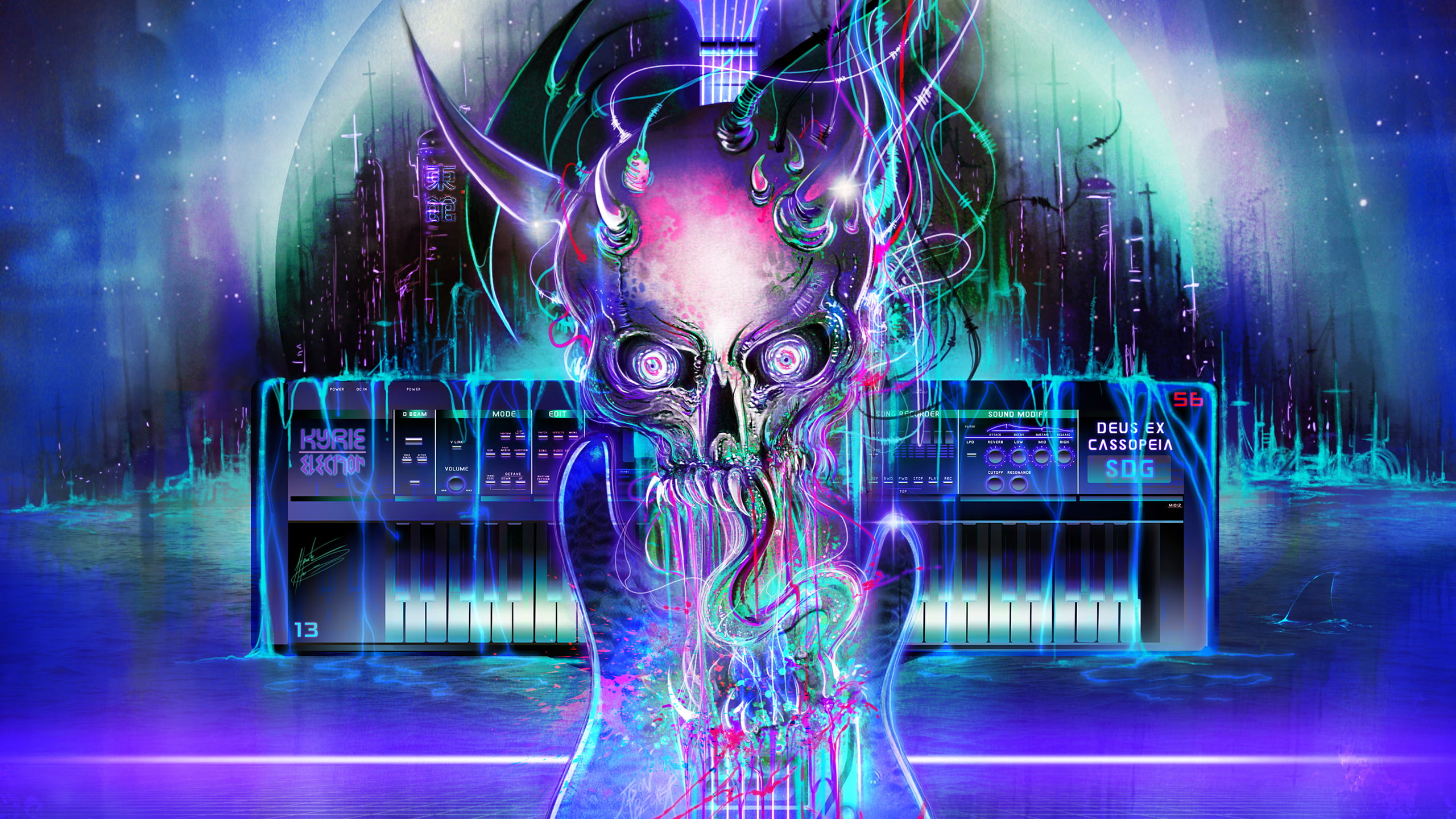 Synthwave Cyberpunk - HD Wallpaper 
